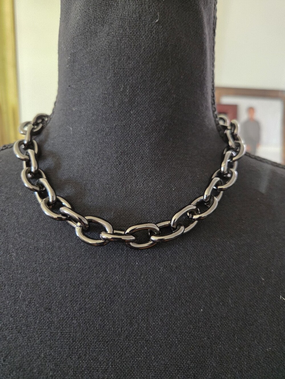 Park Lane Connection Black Link Chain Necklace, NwoT